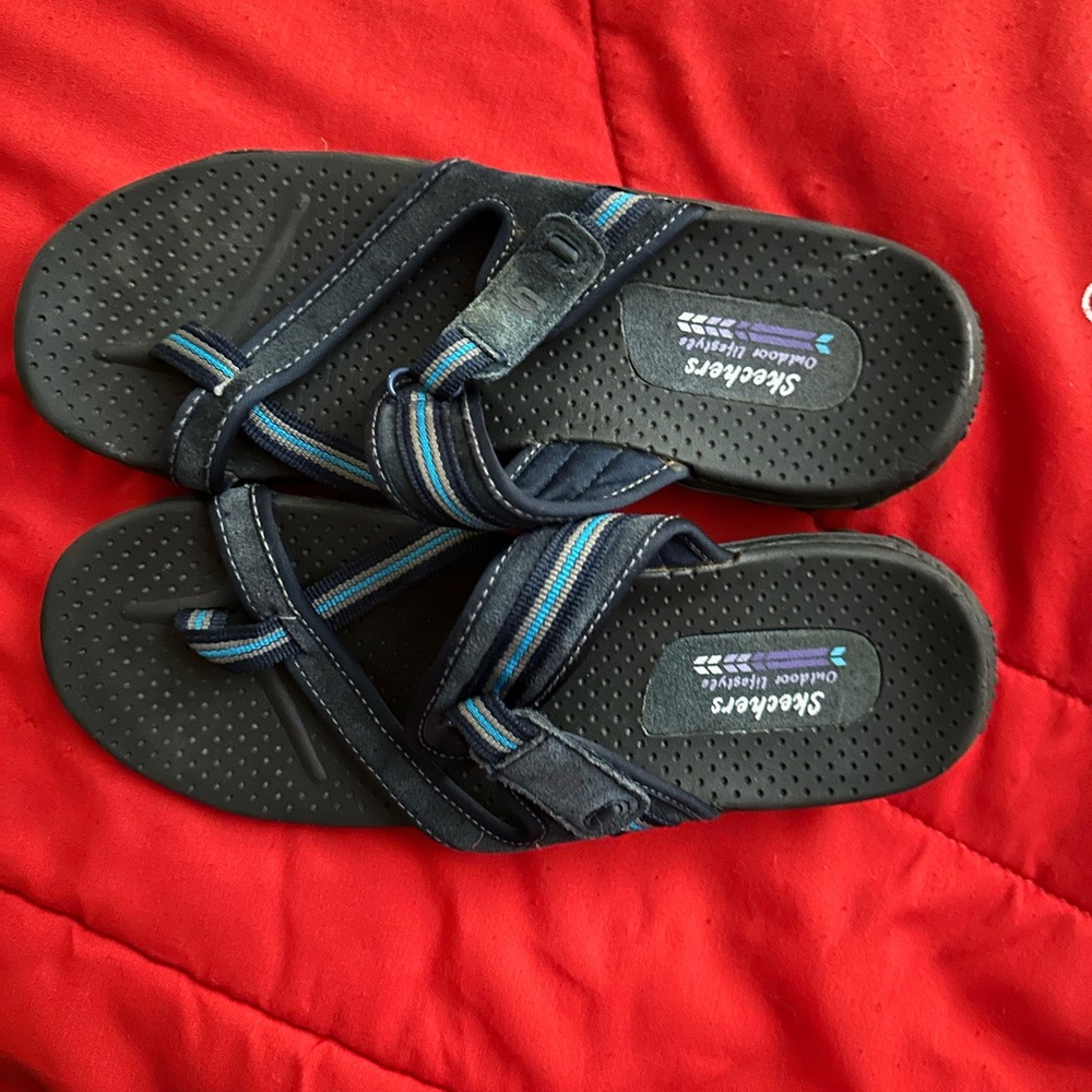 Skechers Navy and Teal Outdoor Sandals